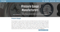 Desktop Screenshot of pressure-gauges.com